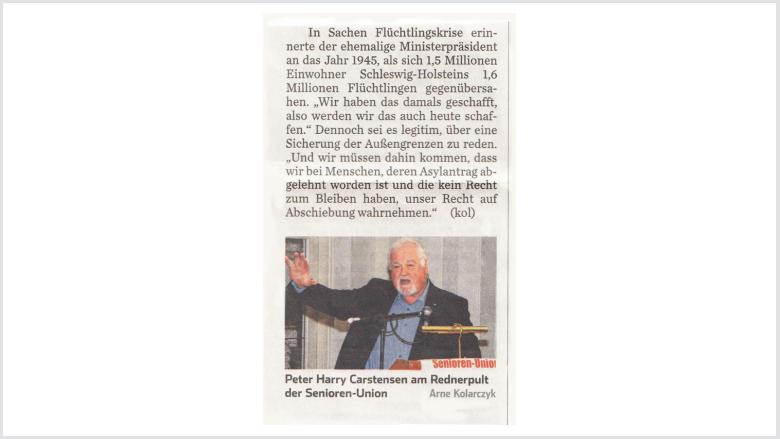 Neujahrsempfang der Senioren-Union 2016